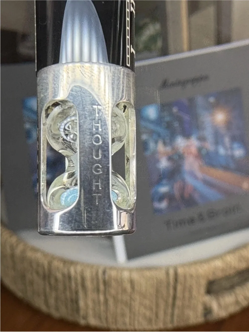 Montegrappa Time & Brain Limited Edition Sterling Silver Fountain Pen NewSet 196